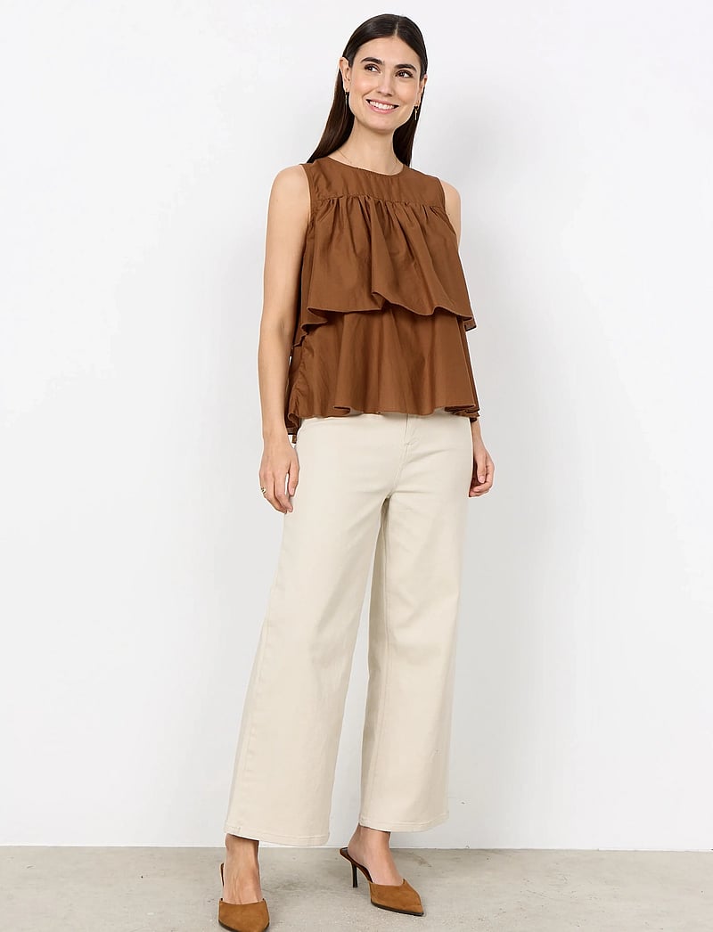 Soyaconcept - SC-CALISTE - Ärmellose tops - 8710 toffee - 4
