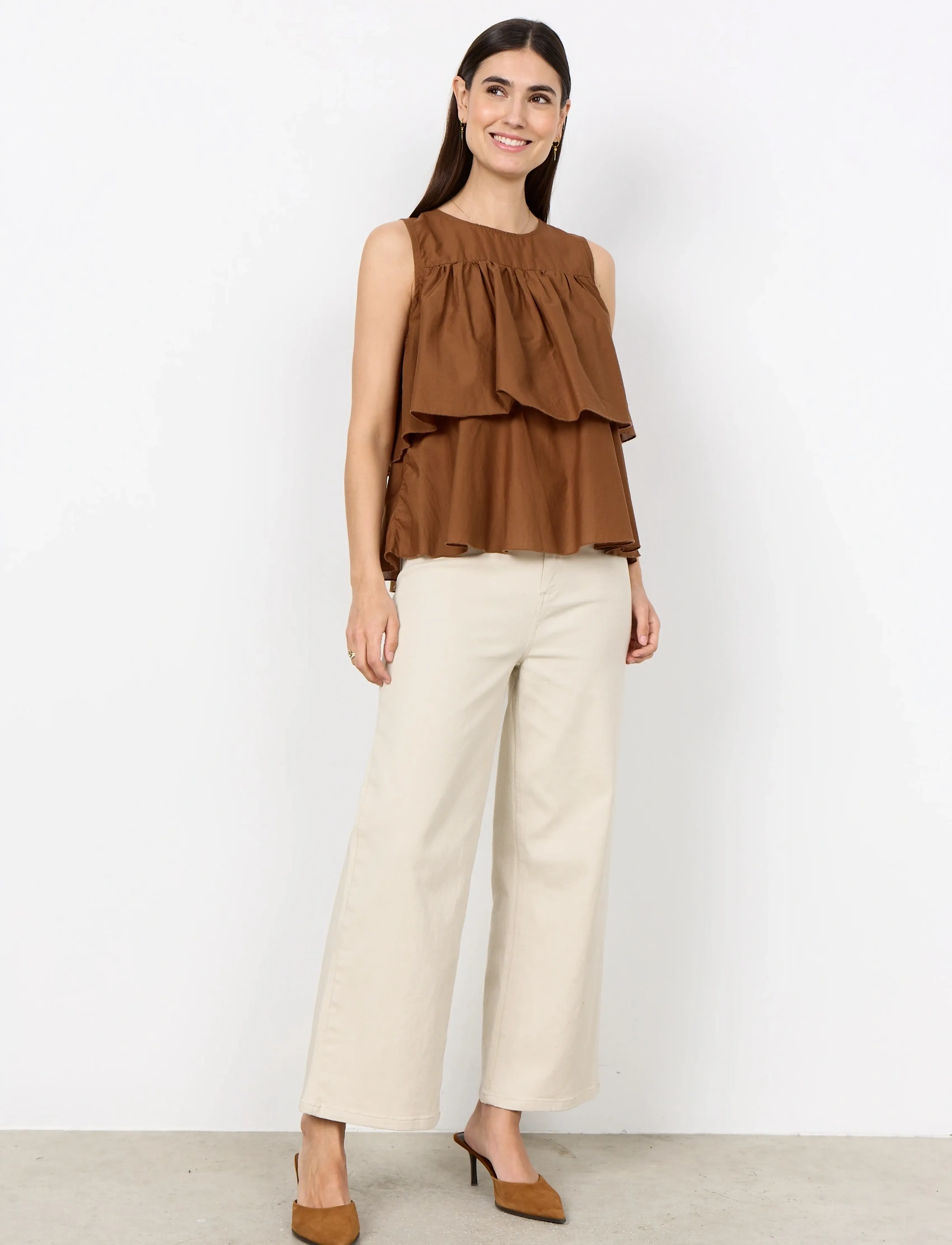 Soyaconcept - SC-CALISTE - Ärmellose tops - 8710 toffee - 4