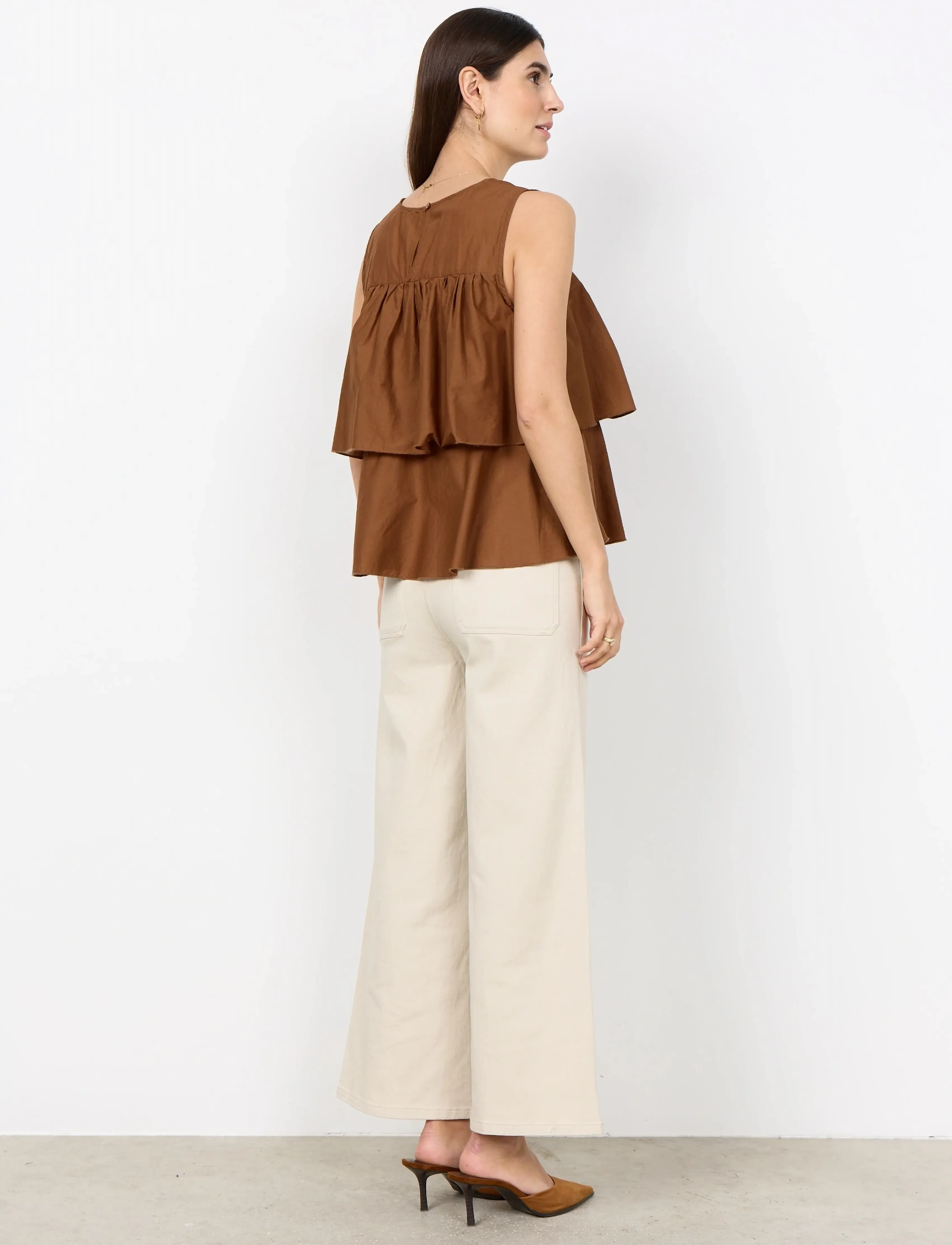 Soyaconcept - SC-CALISTE - Ärmellose tops - 8710 toffee - 5