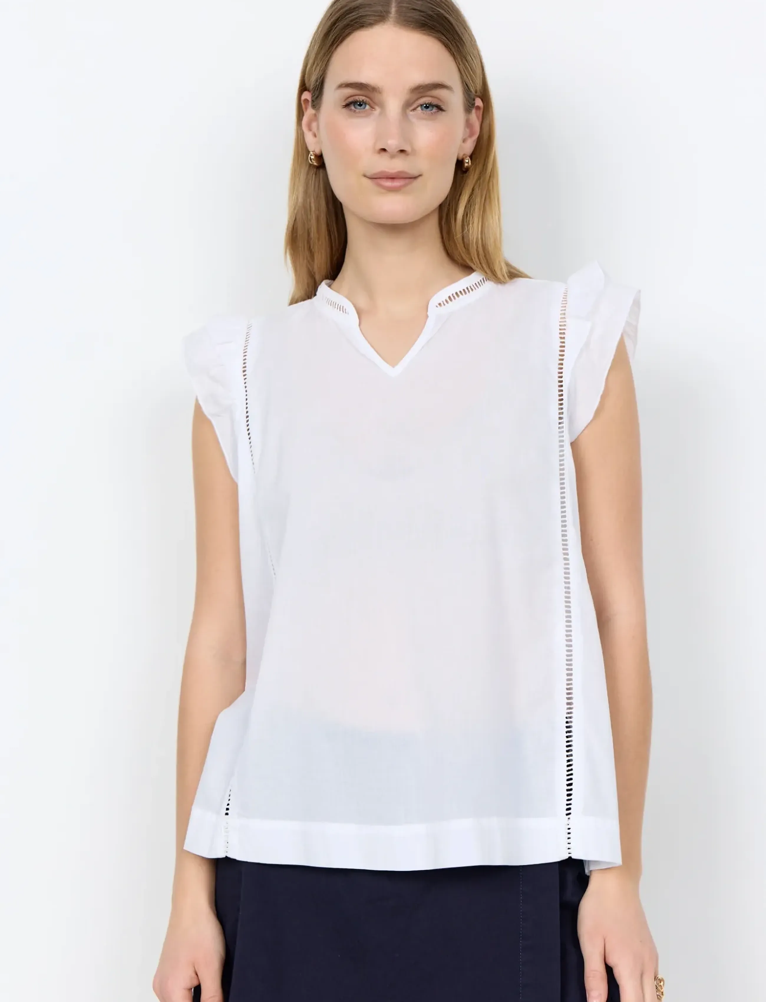 Soyaconcept Sc-Caliste, L, White, Bluser > Uden Ærmer, Dame