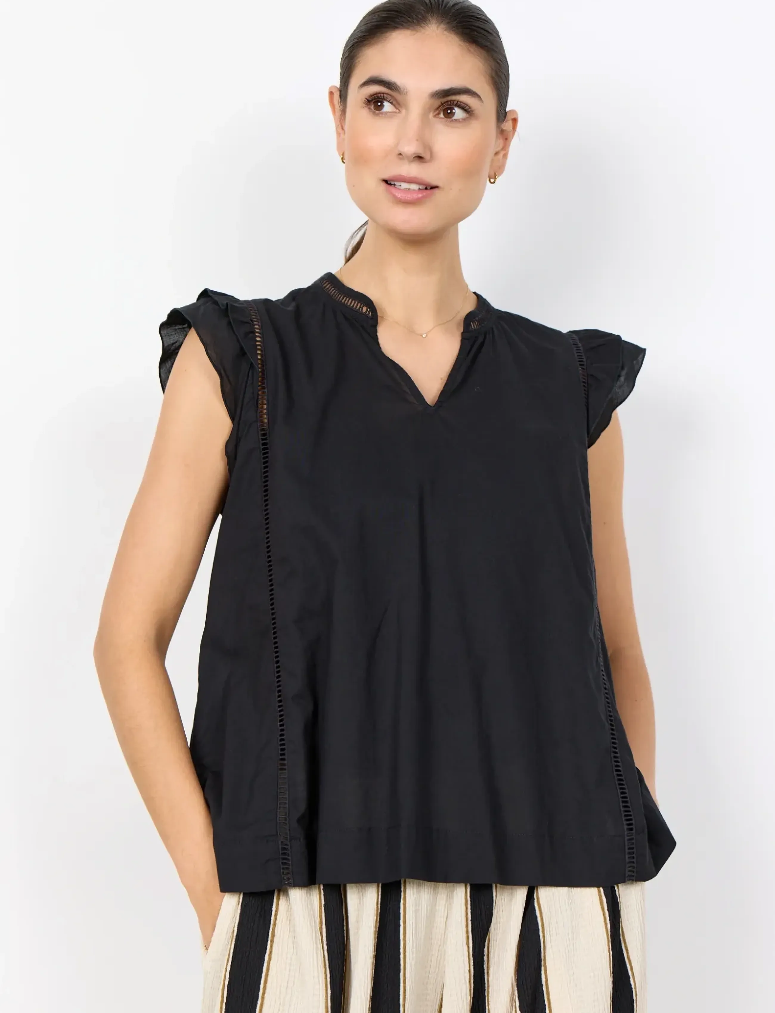Soyaconcept Sc-Caliste, XL, Black, Bluser > Uden Ærmer, Dame