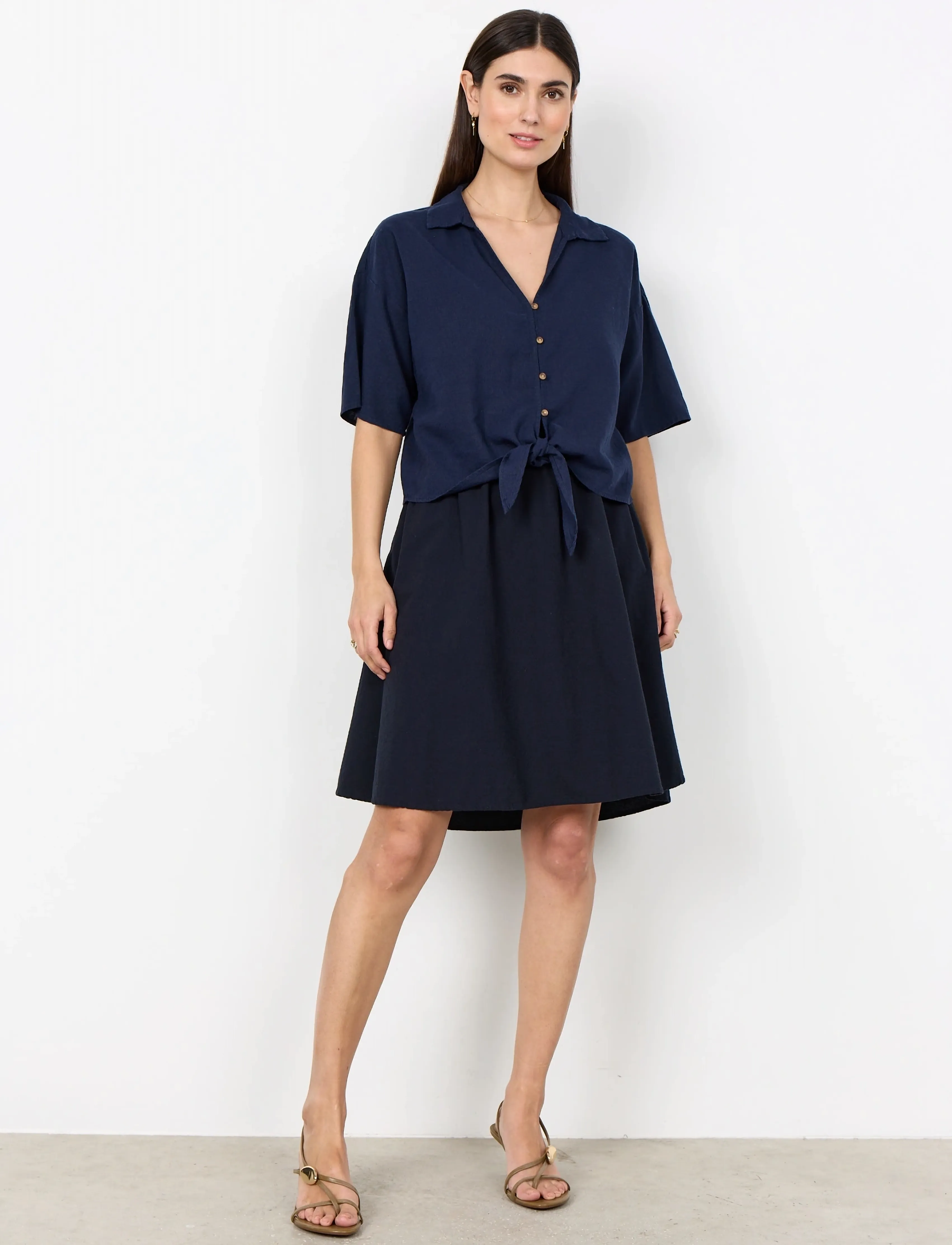 Soyaconcept - SC-CISSIE - midi kjolar - 6910 navy - 3