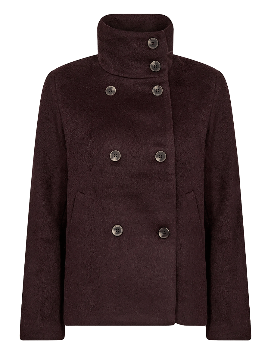 Soyaconcept - SC-GARBIE - mäntel - 98980 chocolate plum melange - 1