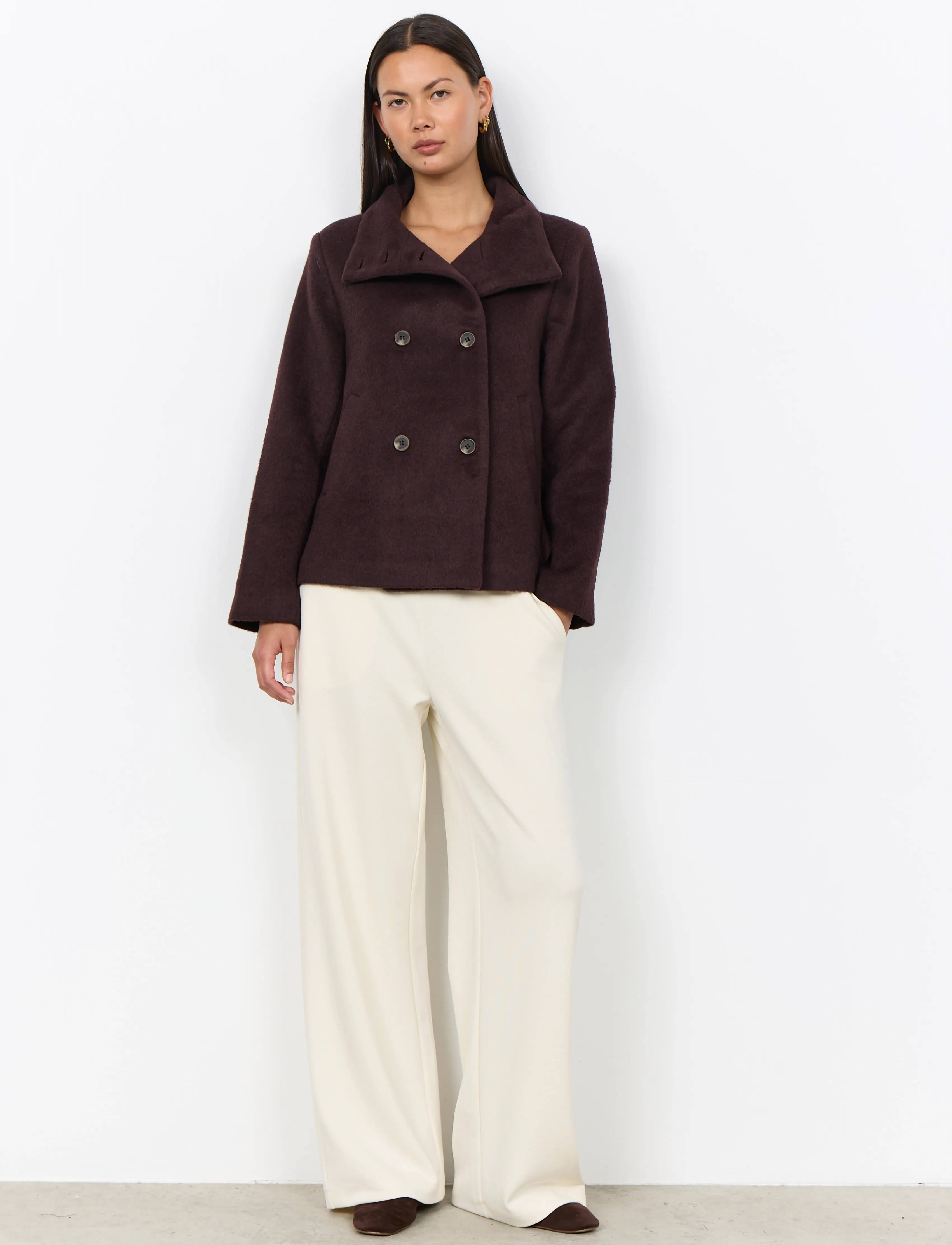 Soyaconcept - SC-GARBIE - mäntel - 98980 chocolate plum melange - 3
