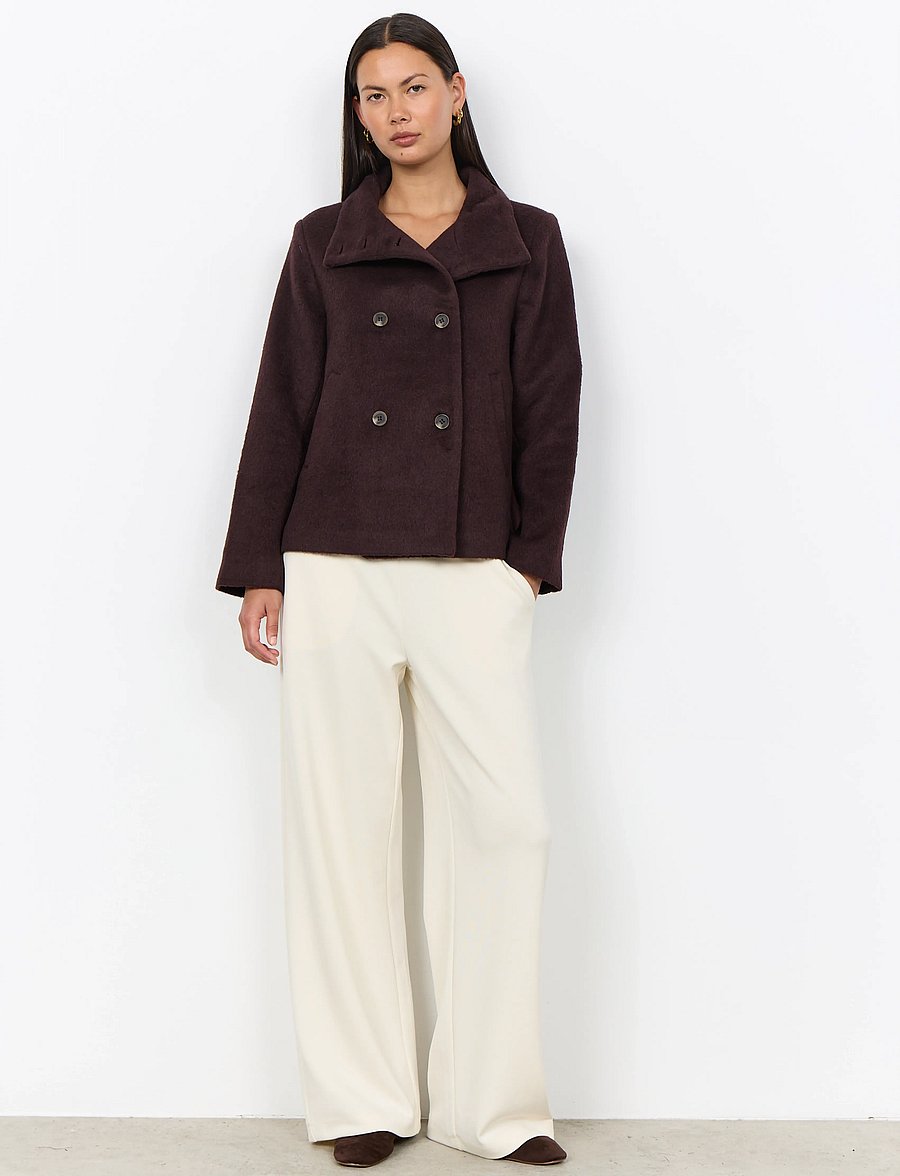 Soyaconcept - SC-GARBIE - mäntel - 98980 chocolate plum melange - 3