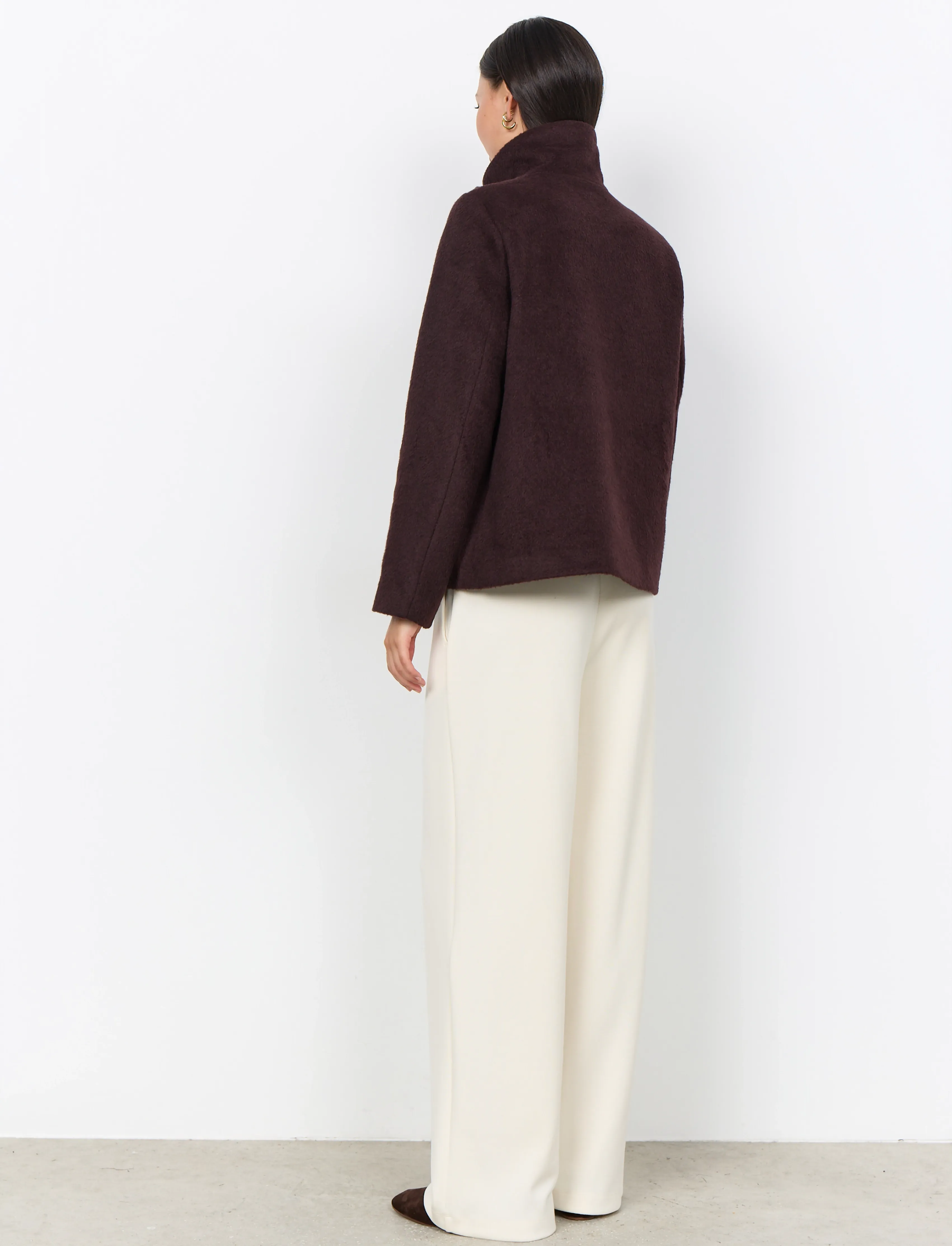 Soyaconcept - SC-GARBIE - mäntel - 98980 chocolate plum melange - 4