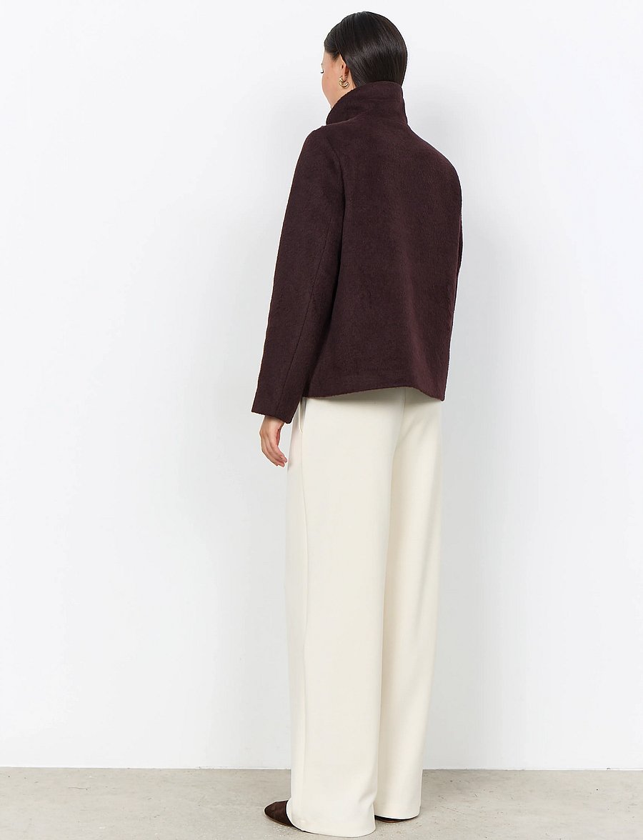 Soyaconcept - SC-GARBIE - mäntel - 98980 chocolate plum melange - 4