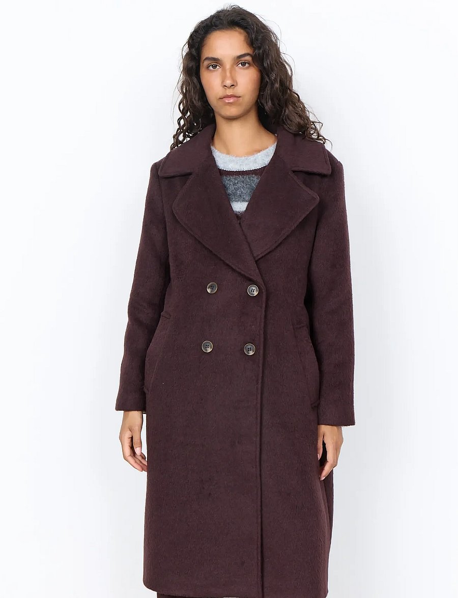 Soyaconcept - SC-GARBIE - winterjacken - 98980 chocolate plum melange - 0