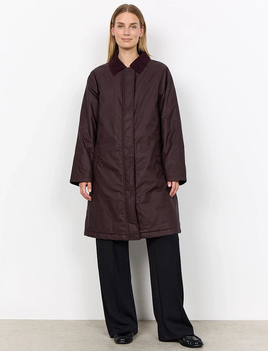 Soyaconcept - SC-GIA - trenchcoats - 8980 chocolate plum - 4