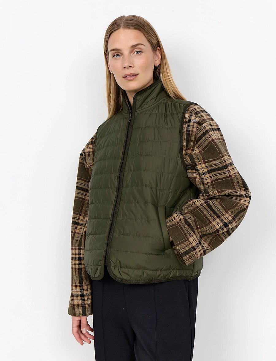 Soyaconcept - SC-BENETE - vatterede veste - 7974 forest night - 0