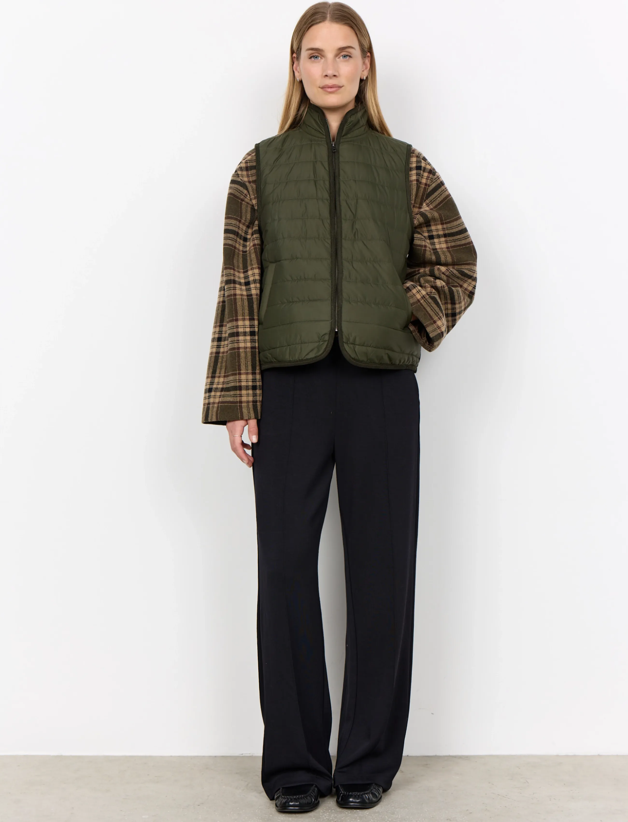 Soyaconcept - SC-BENETE - vatterede veste - 7974 forest night - 4