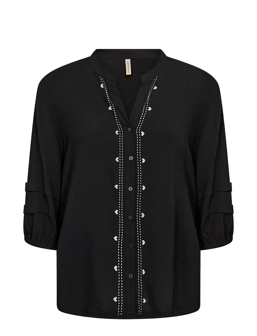 Soyaconcept - SC-RADIA - kurzärmlige hemden - 9999 black - 1