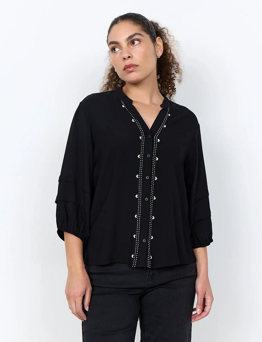 Soyaconcept - SC-RADIA - kurzärmlige hemden - 9999 black - 0