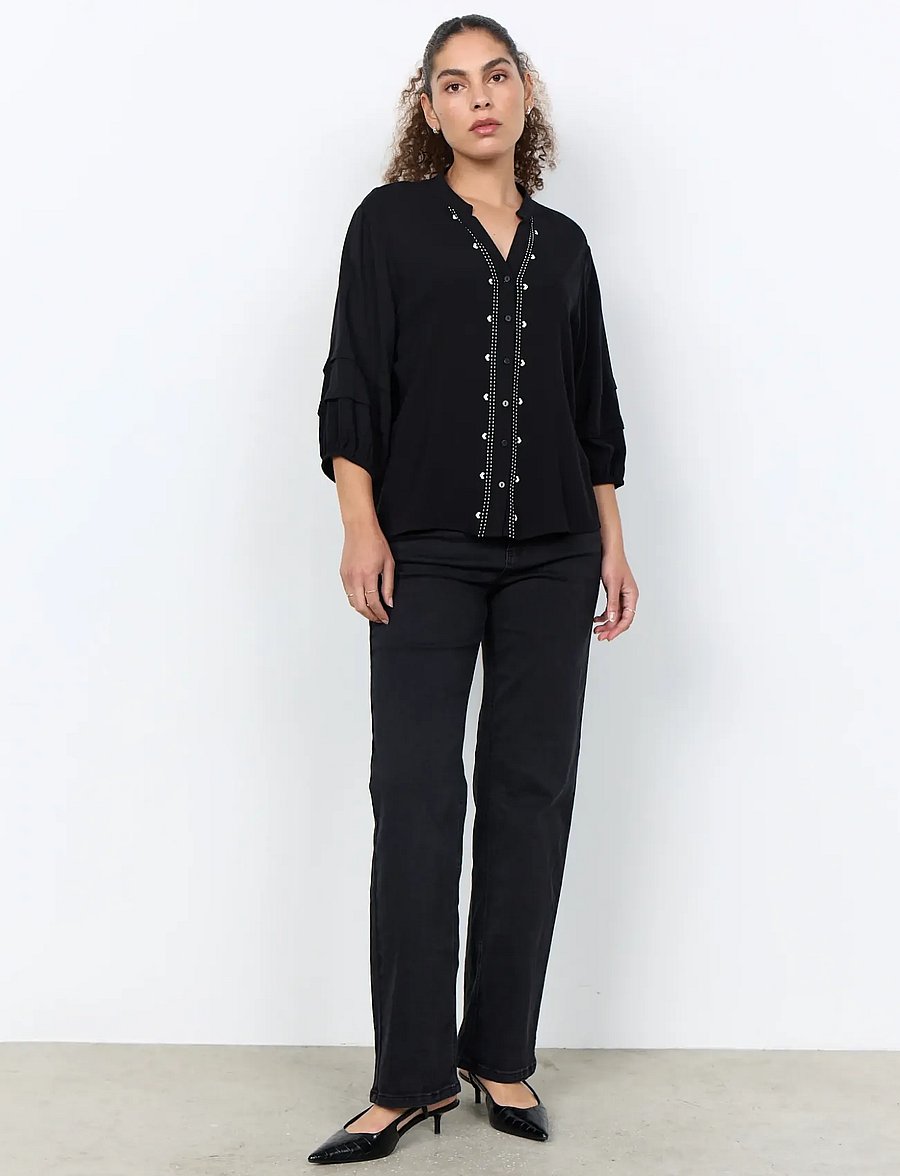 Soyaconcept - SC-RADIA - kurzärmlige hemden - 9999 black - 4