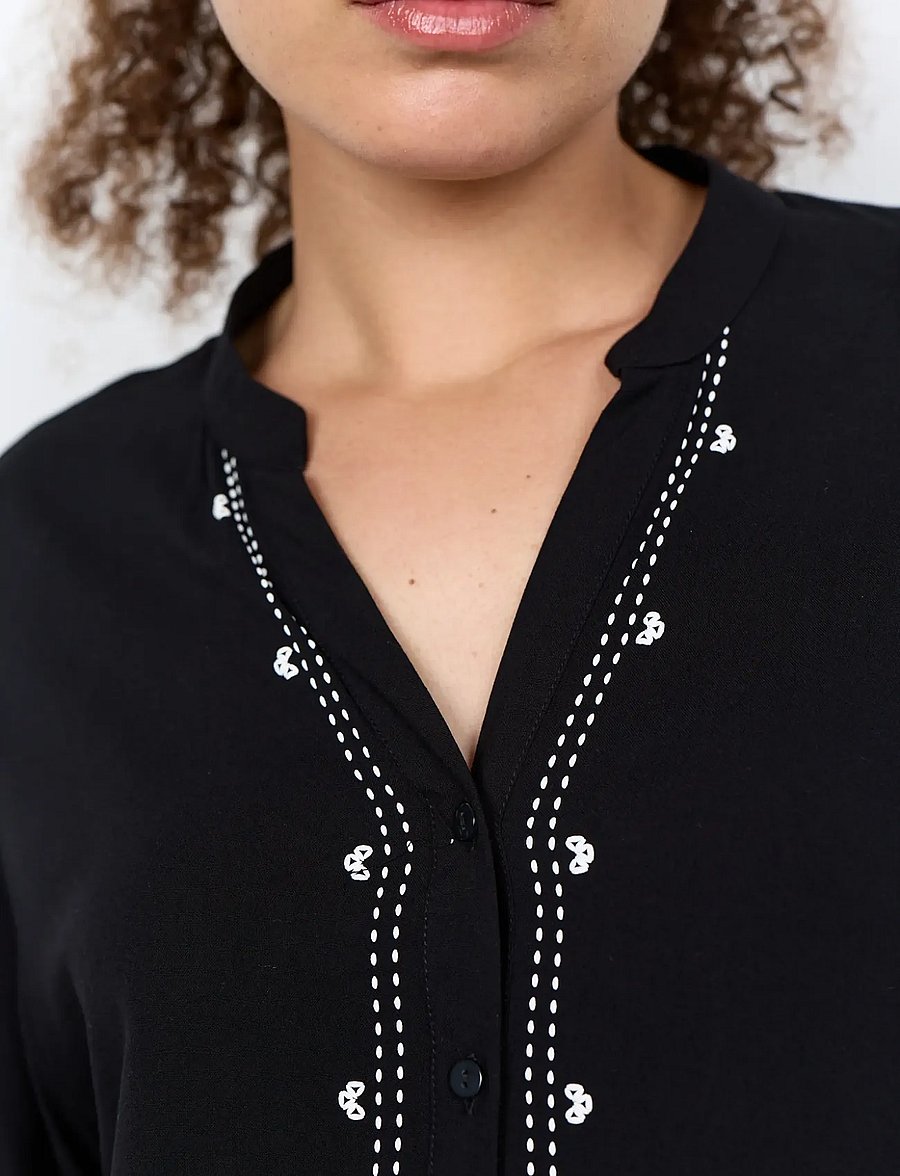 Soyaconcept - SC-RADIA - kurzärmlige hemden - 9999 black - 5