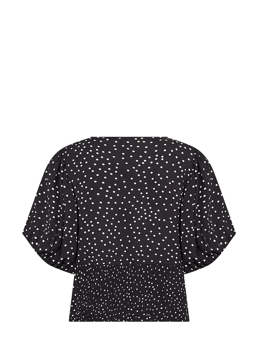 Soyaconcept - SC-GILDA - kurzärmelige blusen - 9999 black combi - 2