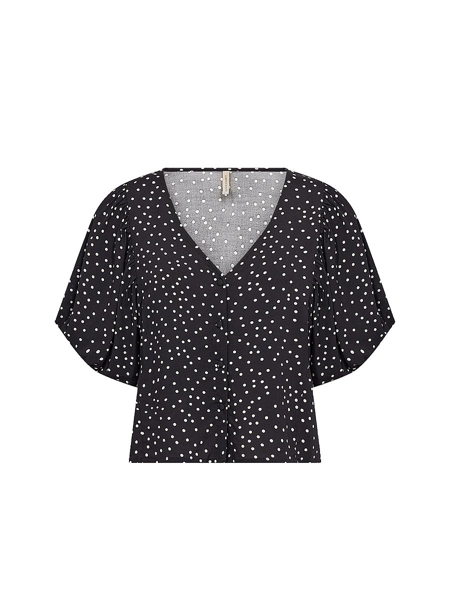 Soyaconcept - SC-GILDA - kurzärmelige blusen - 9999 black combi - 5