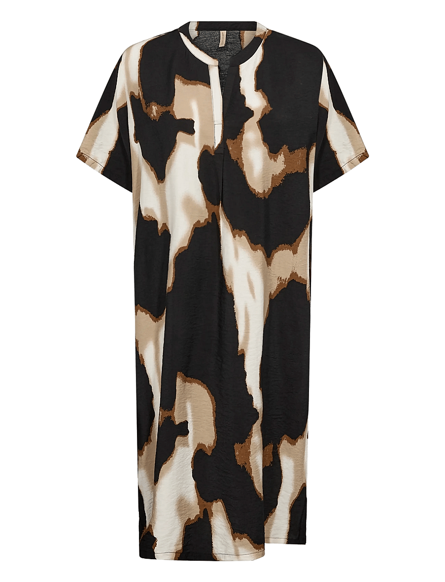 Soyaconcept - SC-GLADIS - t-shirtklänningar - 9999 black combi - 1