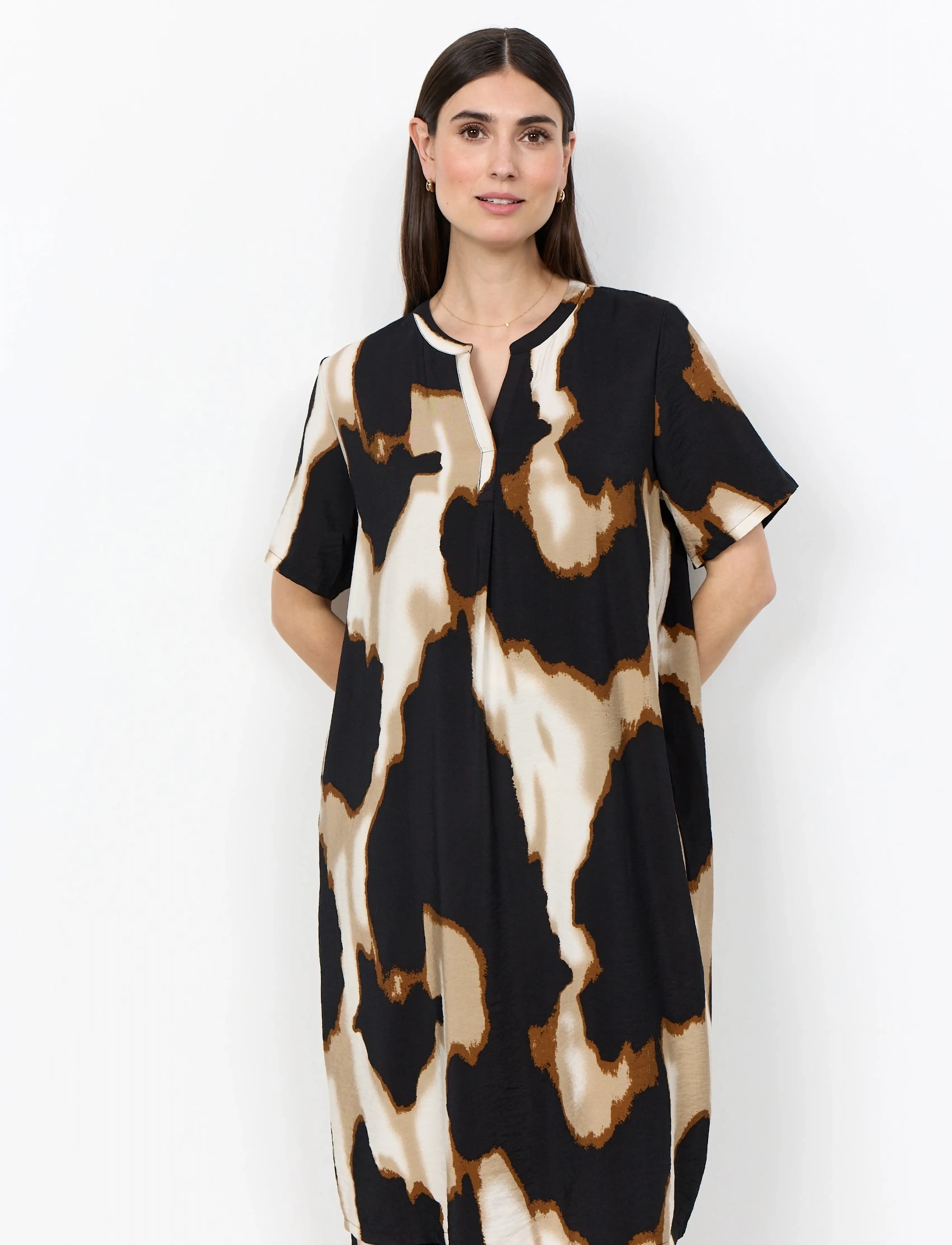 Soyaconcept Sc-Gladis, S, Dresses, Braun - Knee-length & Midi, Frauen