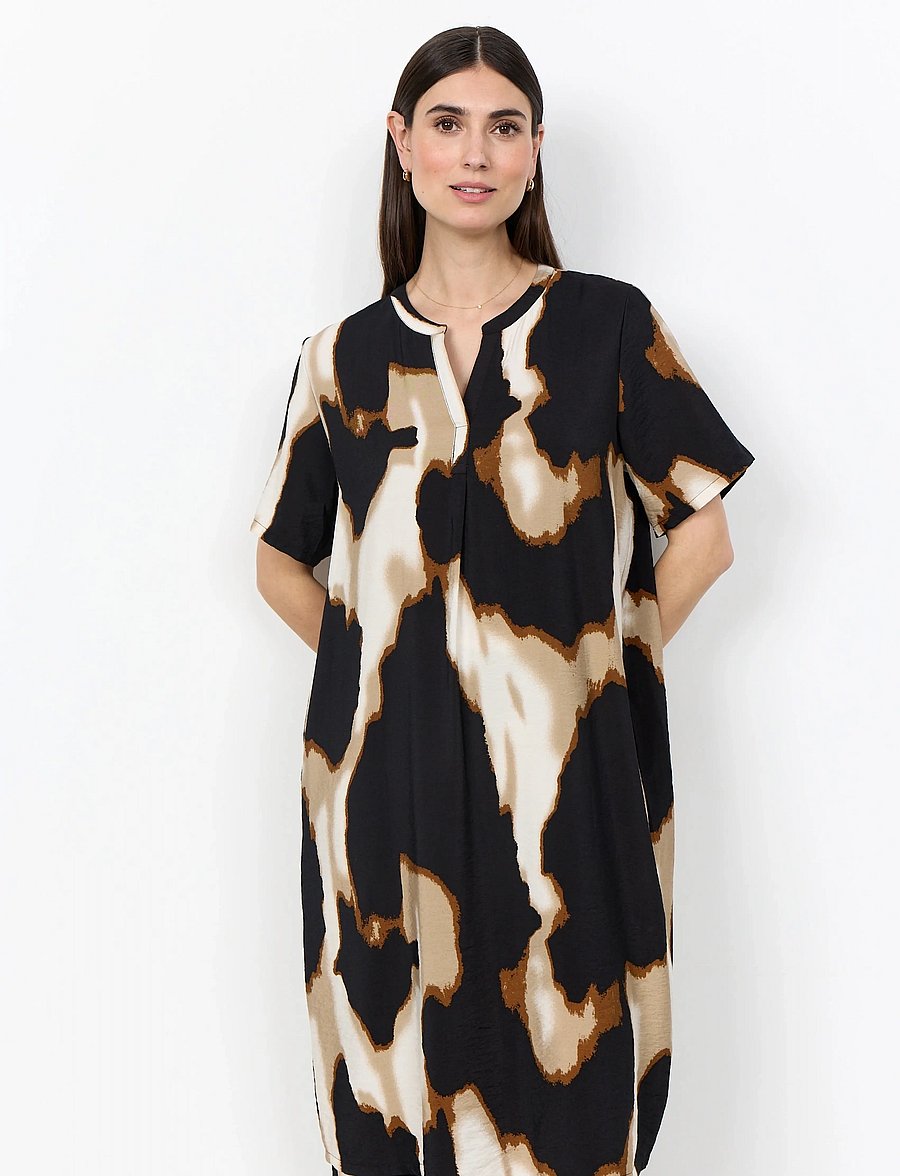 Soyaconcept - SC-GLADIS - t-shirtklänningar - 9999 black combi - 0
