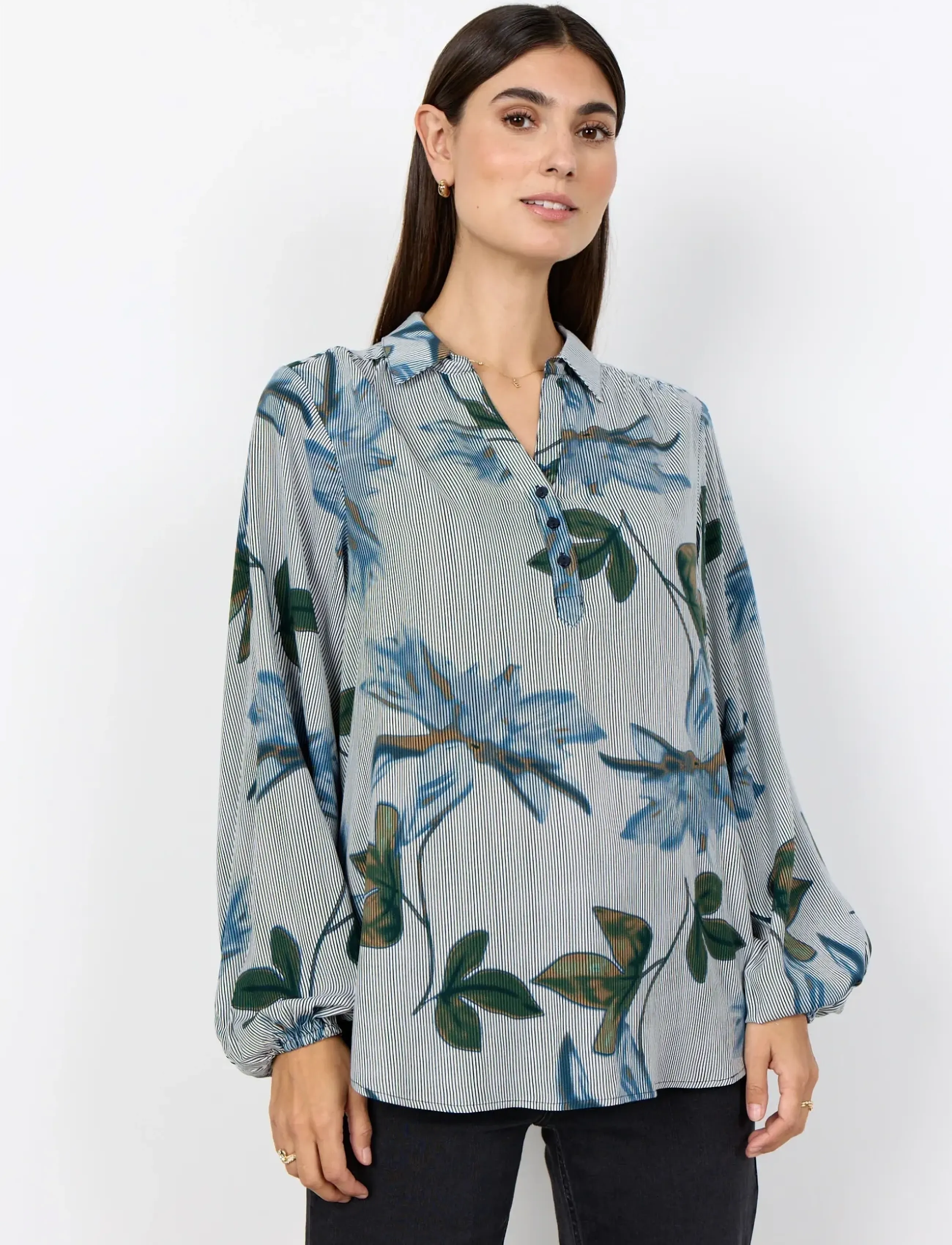 Soyaconcept SC-GINA - Blouses - 6910 NAVY COMBI / navy