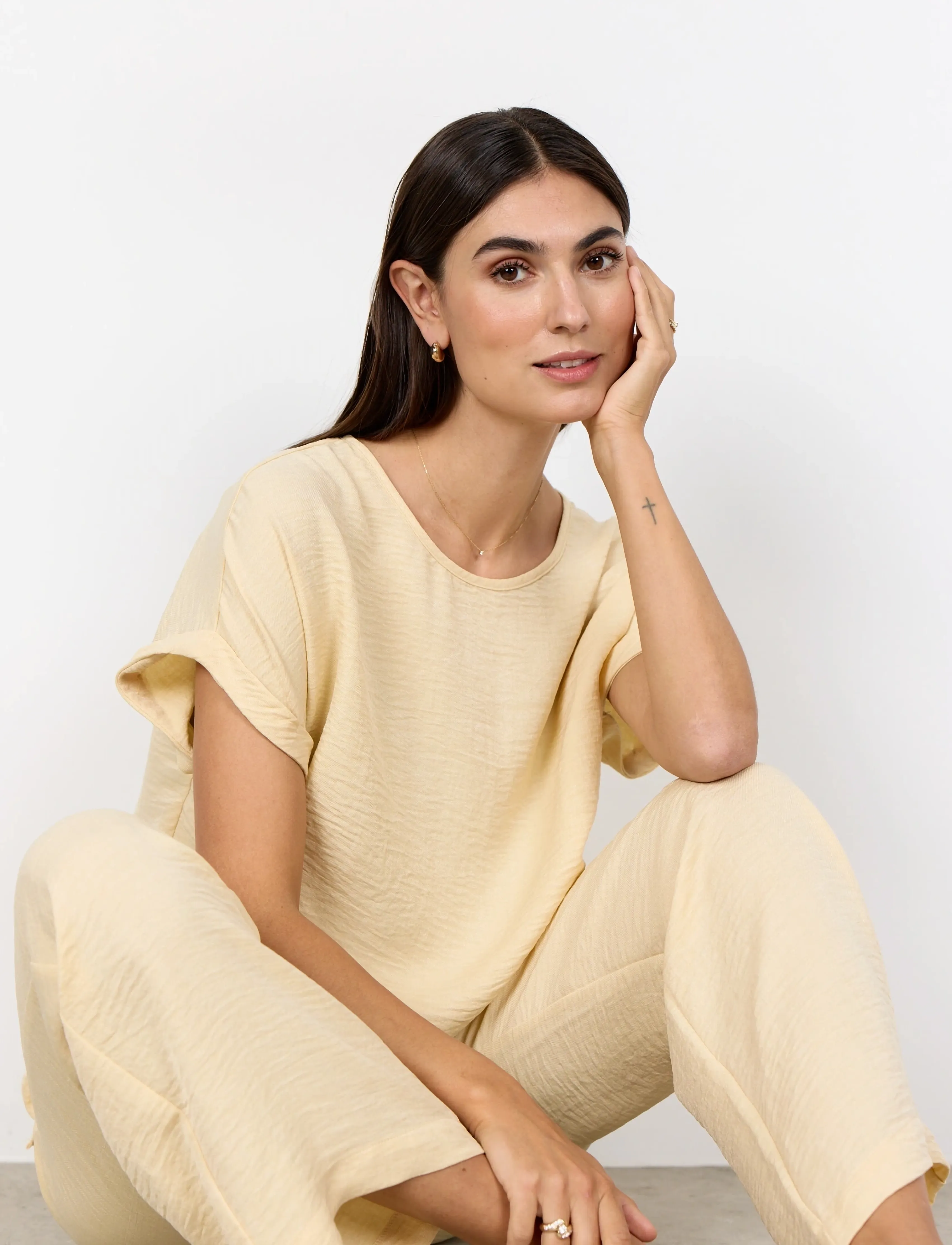 Soyaconcept SC-CHARISSA - Lyhythihaiset puserot - 3005 BOULDER / yellow
