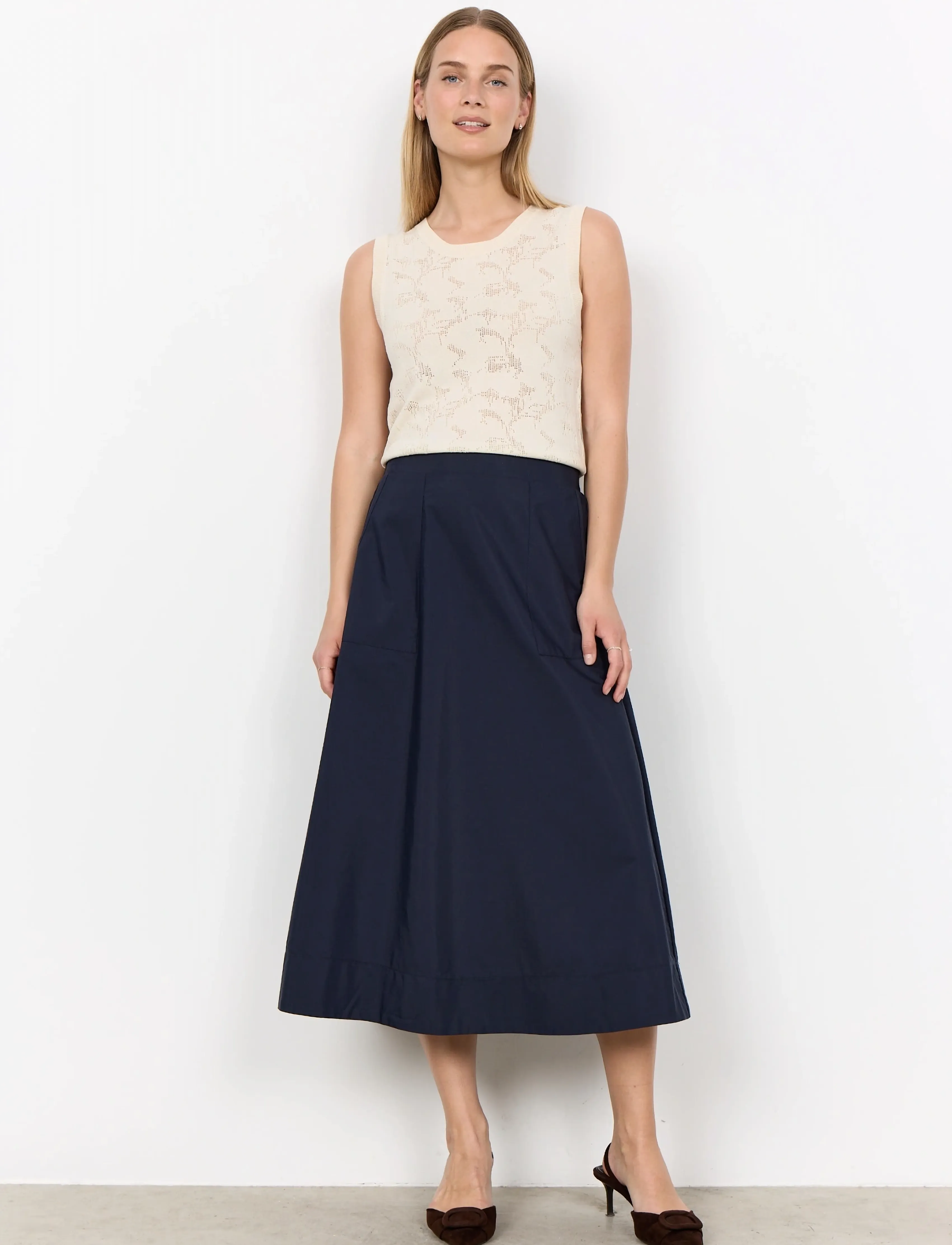 Soyaconcept SC-NETTI - Midi skirts - 6910 NAVY / navy