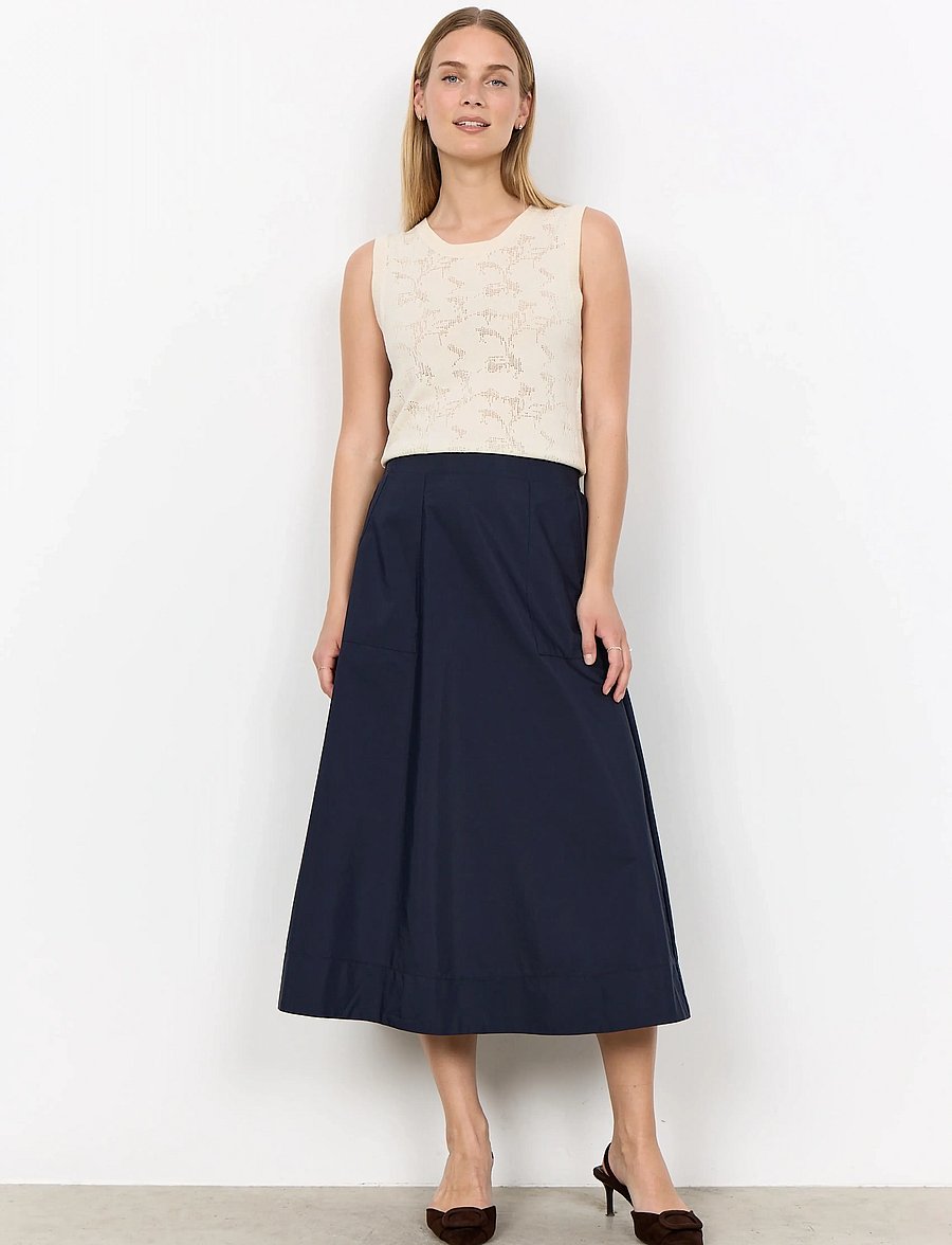 Soyaconcept - SC-NETTI - midi kjolar - 6910 navy - 0