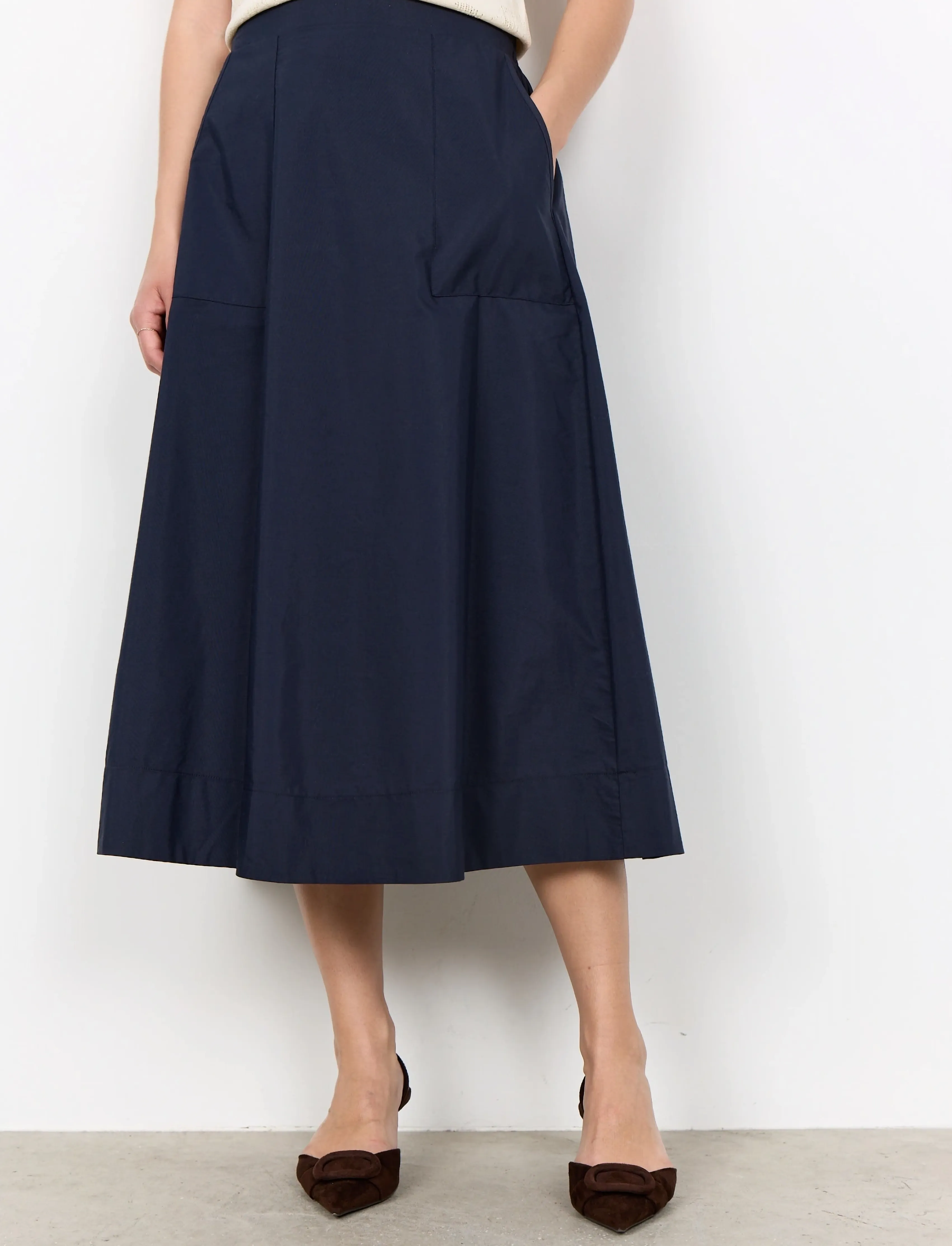 Soyaconcept - SC-NETTI - midi skirts - 6910 navy - 3