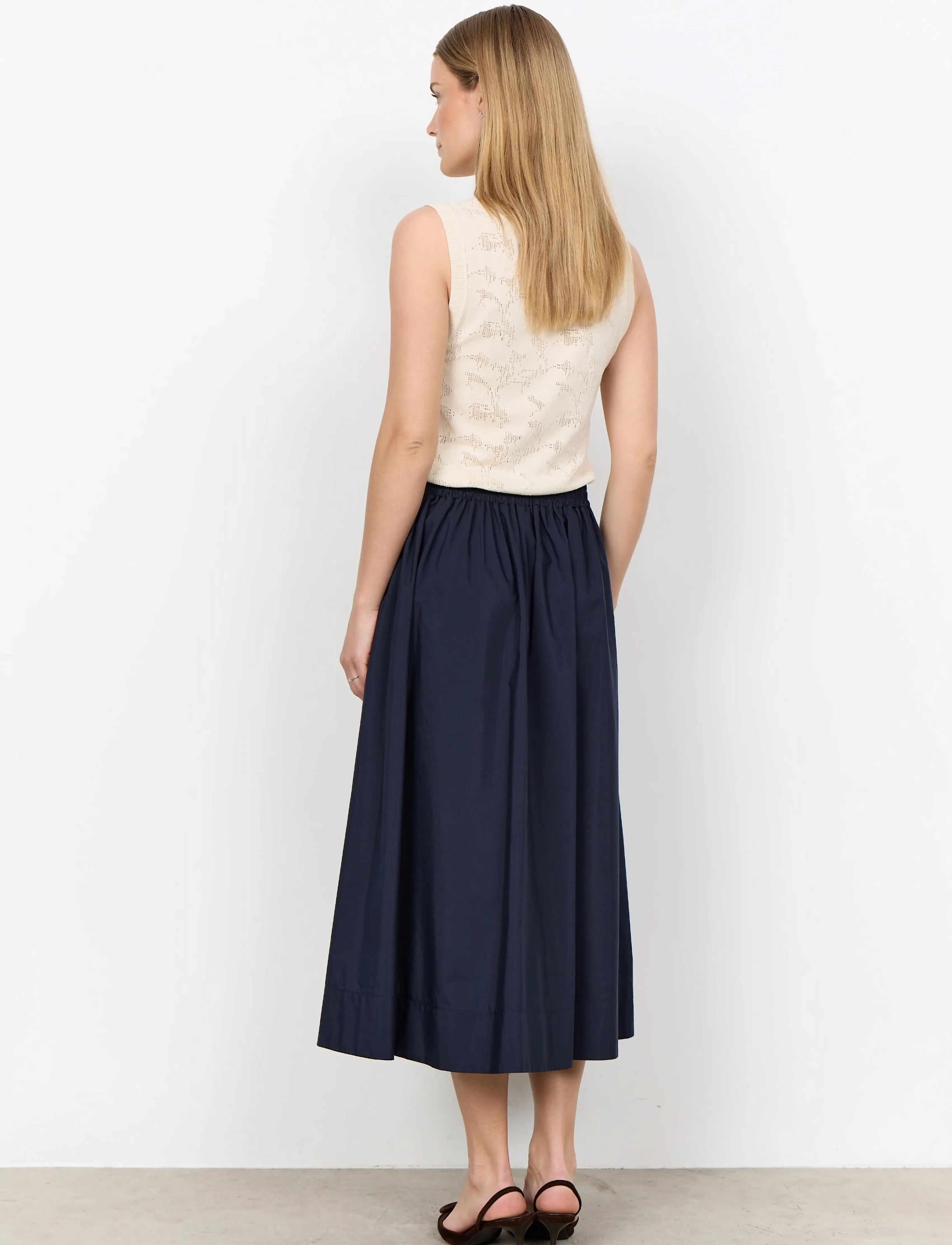 Soyaconcept - SC-NETTI - midi skirts - 6910 navy - 4