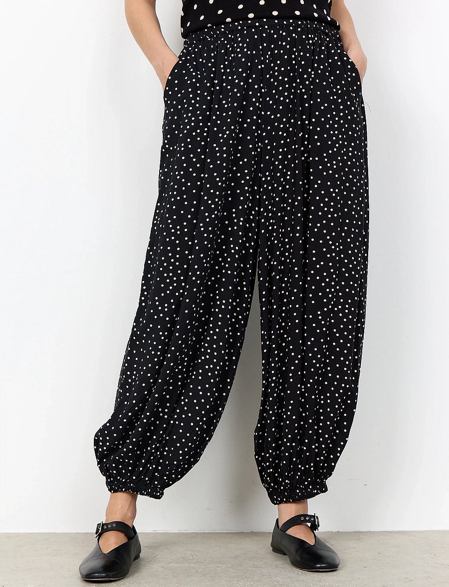 Soyaconcept - SC-GILDA - hosen mit geradem bein - 9999 black combi - 4