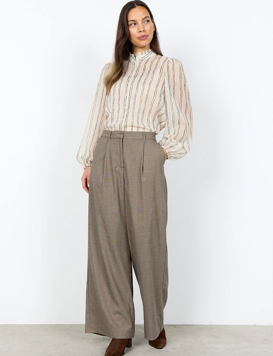 Soyaconcept - SC-HAWO YD - vida byxor - 4495c madder brown combi - 0
