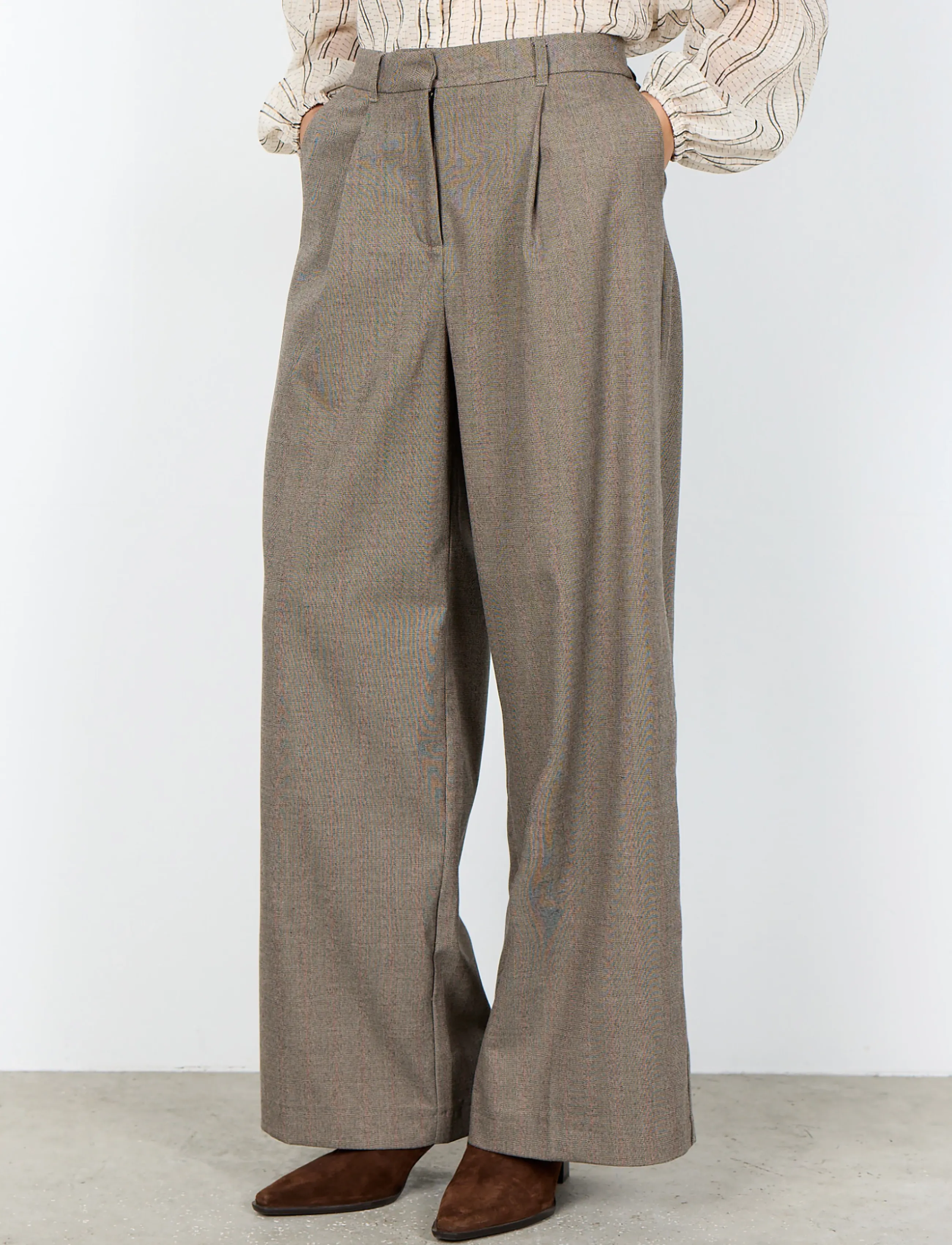 Soyaconcept - SC-HAWO YD - vida byxor - 4495c madder brown combi - 4