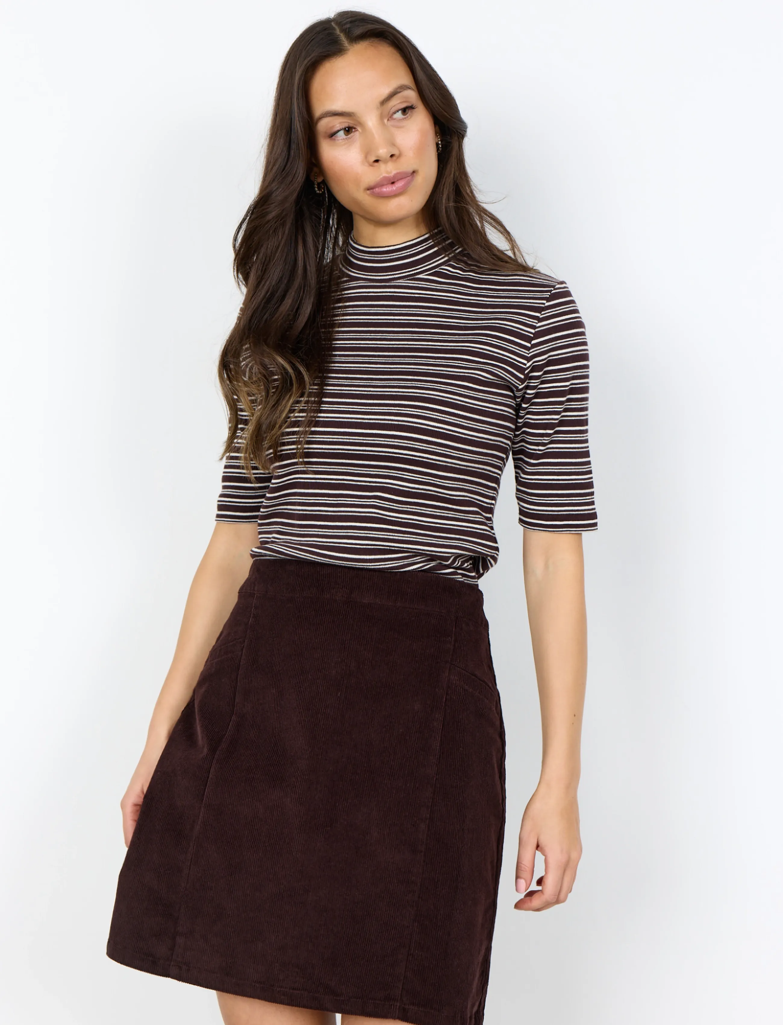Soyaconcept - SC-HELIN - korta kjolar - 8980 chocolate plum - 0