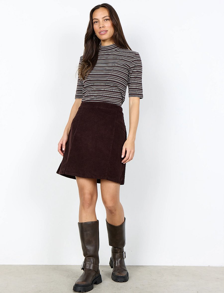 Soyaconcept - SC-HELIN - korta kjolar - 8980 chocolate plum - 4