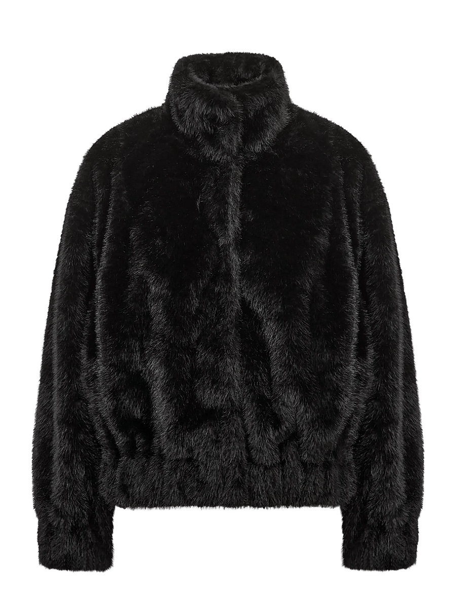 Soyaconcept - SC-HAYE - faux fur jakker - 9999 black - 0