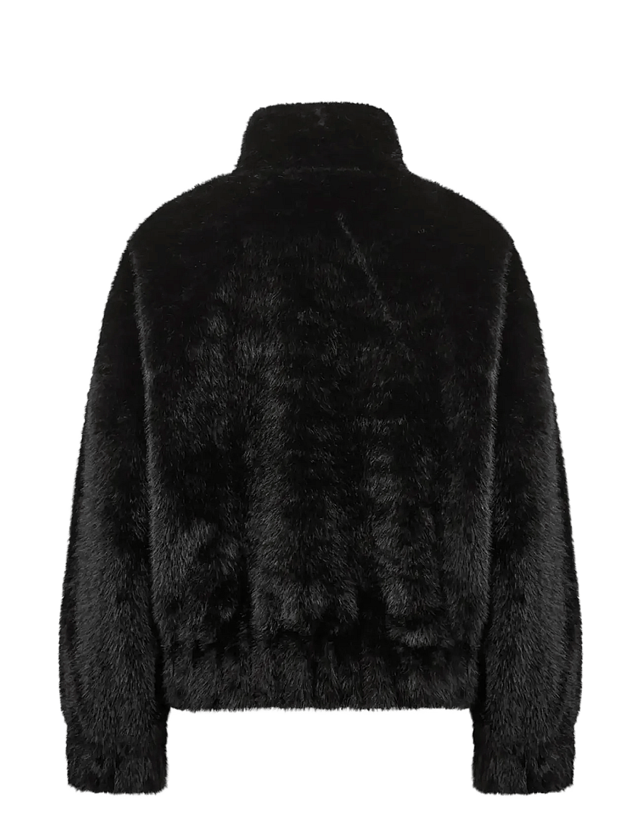 Soyaconcept - SC-HAYE - faux fur jakker - 9999 black - 1
