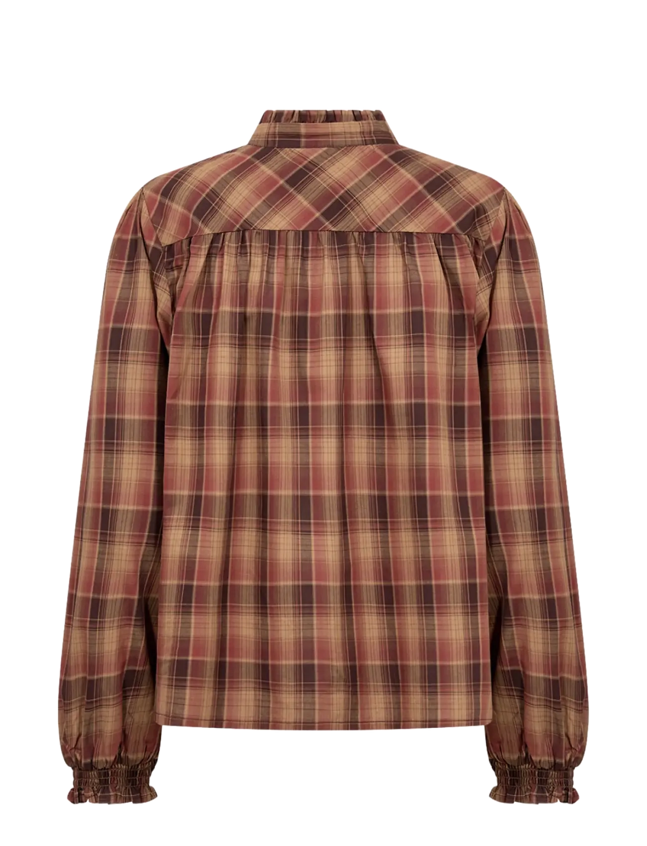 Soyaconcept - SC-HALEMA YD - långärmade skjortor - 4495c madder brown combi - 2
