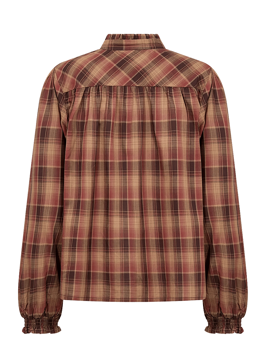 Soyaconcept - SC-HALEMA YD - pikkade varrukatega särgid - 4495c madder brown combi - 2