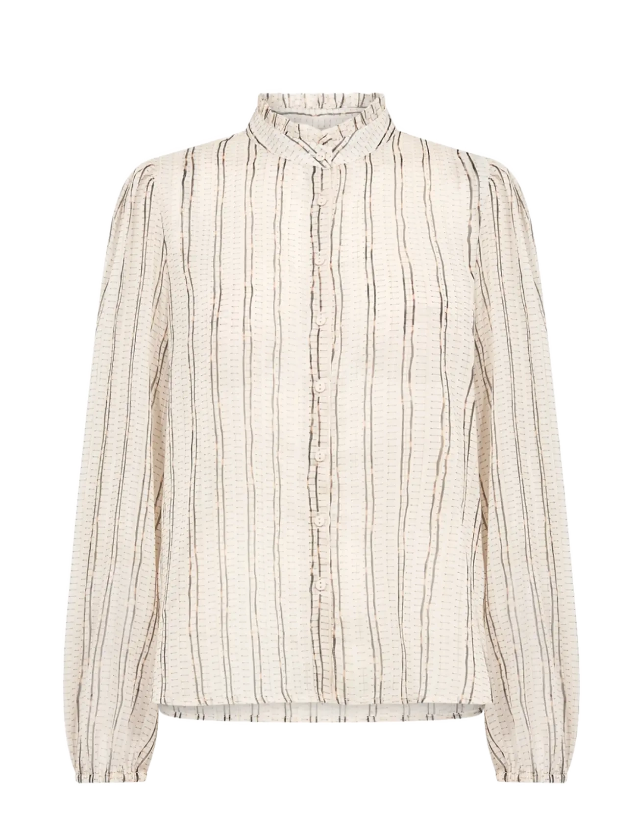 Soyaconcept SC-HARPA AOP - Blouses & Shirts - 8980C CHOCOLATE PLUM COMBI / cream