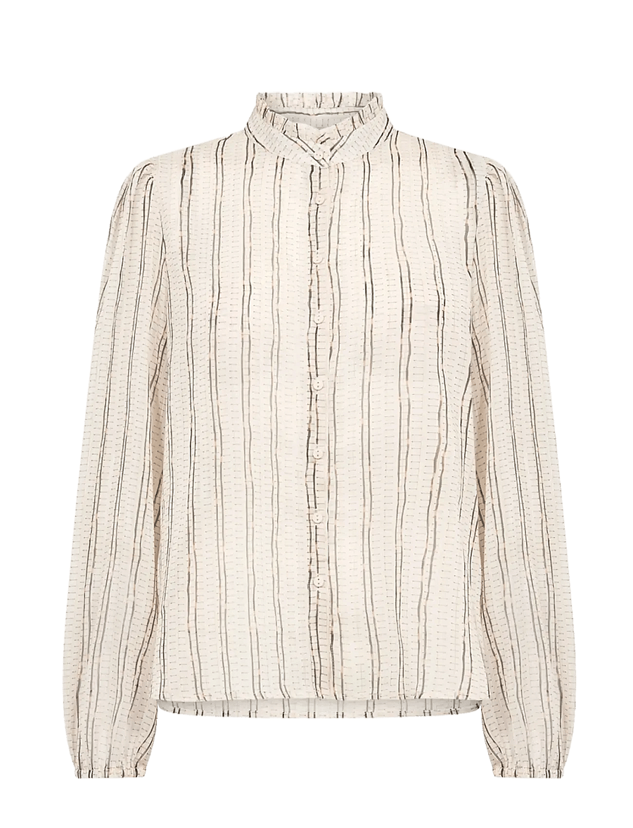 Soyaconcept - SC-HARPA AOP - langærmede skjorter - 8980c chocolate plum combi - 1