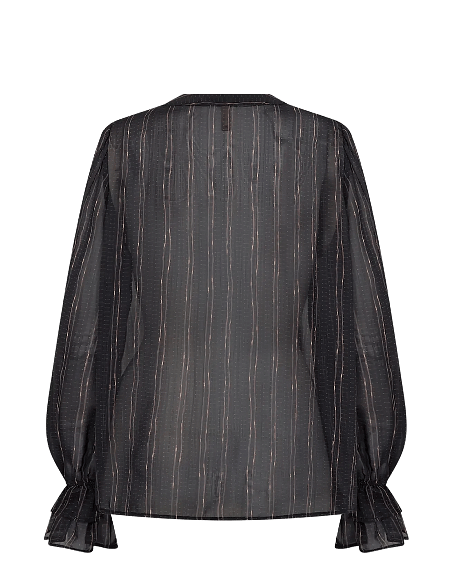 Soyaconcept - SC-HARPA AOP - langærmede skjorter - 9999 black combi - 2