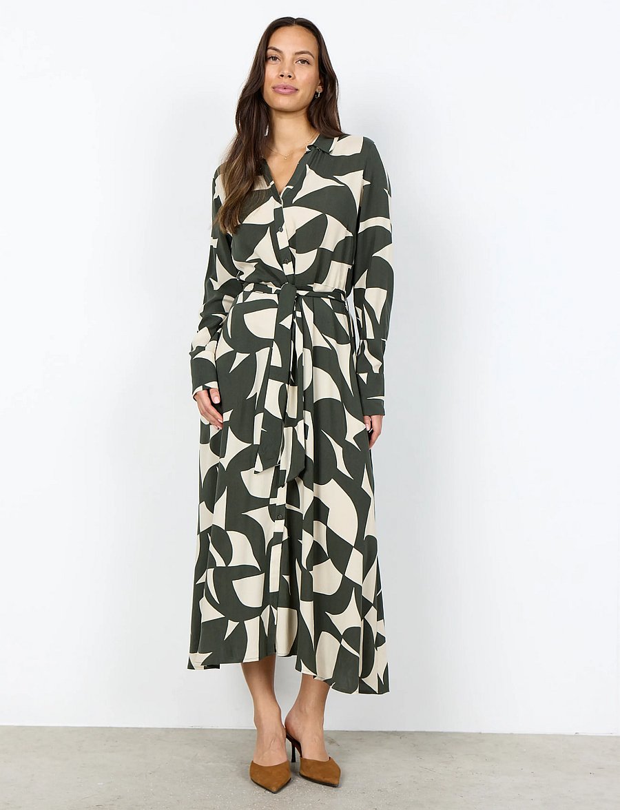 Soyaconcept - SC-HANNI AOP - skjortekjoler - 7974 forest night combi - 4