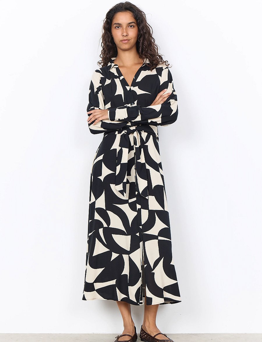 Soyaconcept - SC-HANNI AOP - särkkleidid - 9999 black combi - 3