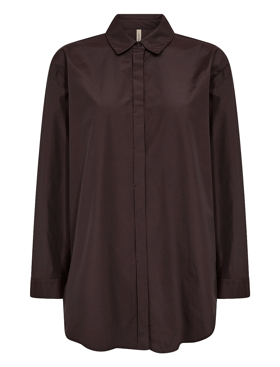 Soyaconcept - SC-NETTI - langärmlige hemden - 8980 chocolate plum - 1