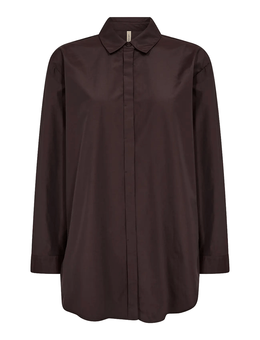 Soyaconcept - SC-NETTI - langärmlige hemden - 8980 chocolate plum - 1