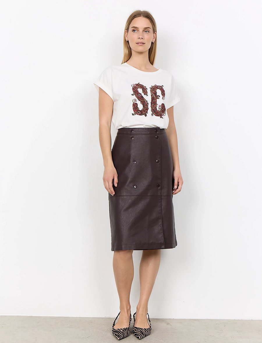 Soyaconcept - SC-GUNILLA - slå-om-nederdele - 8980 chocolate plum - 0