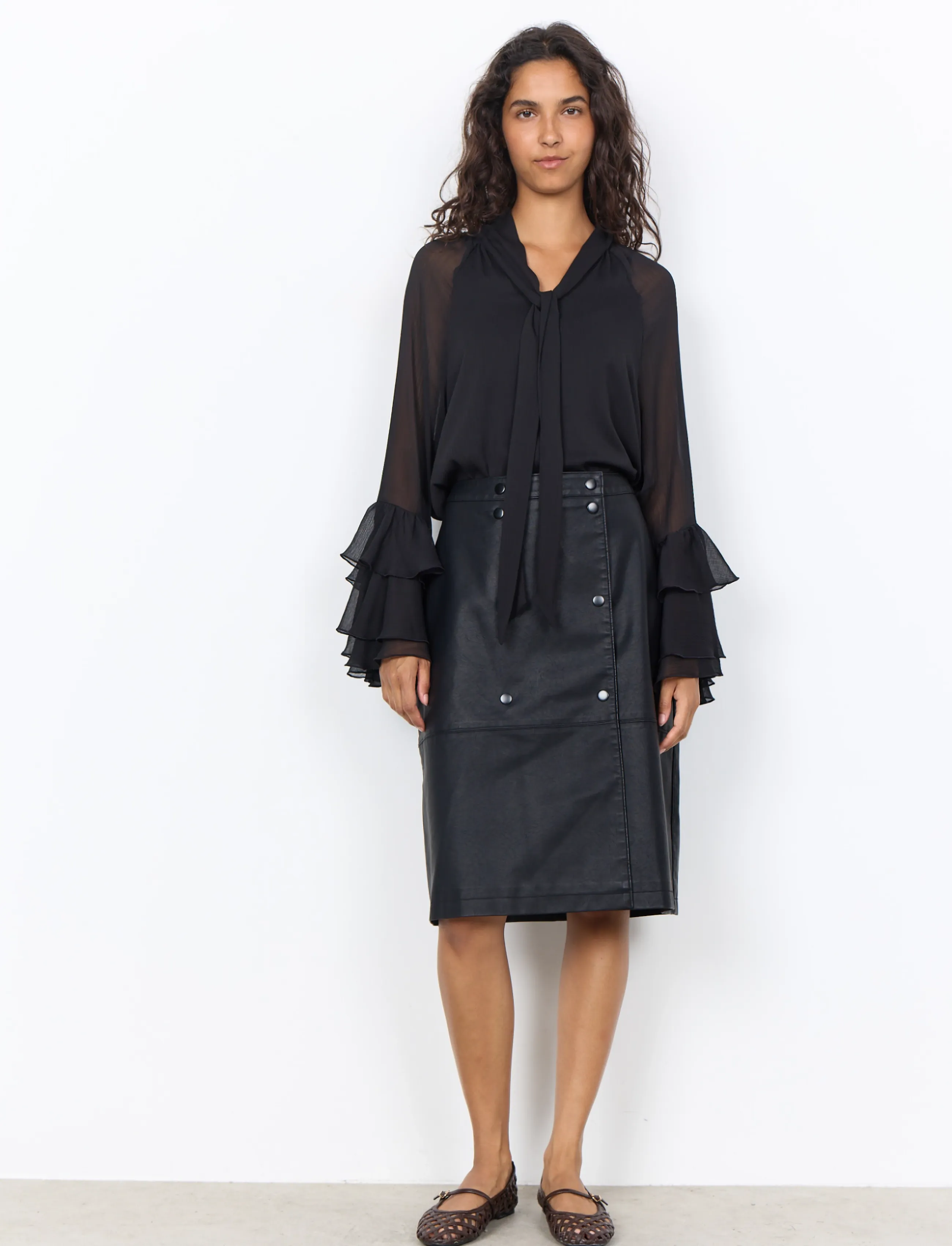 Soyaconcept SC-GUNILLA - Midi nederdele - 9999 BLACK / black