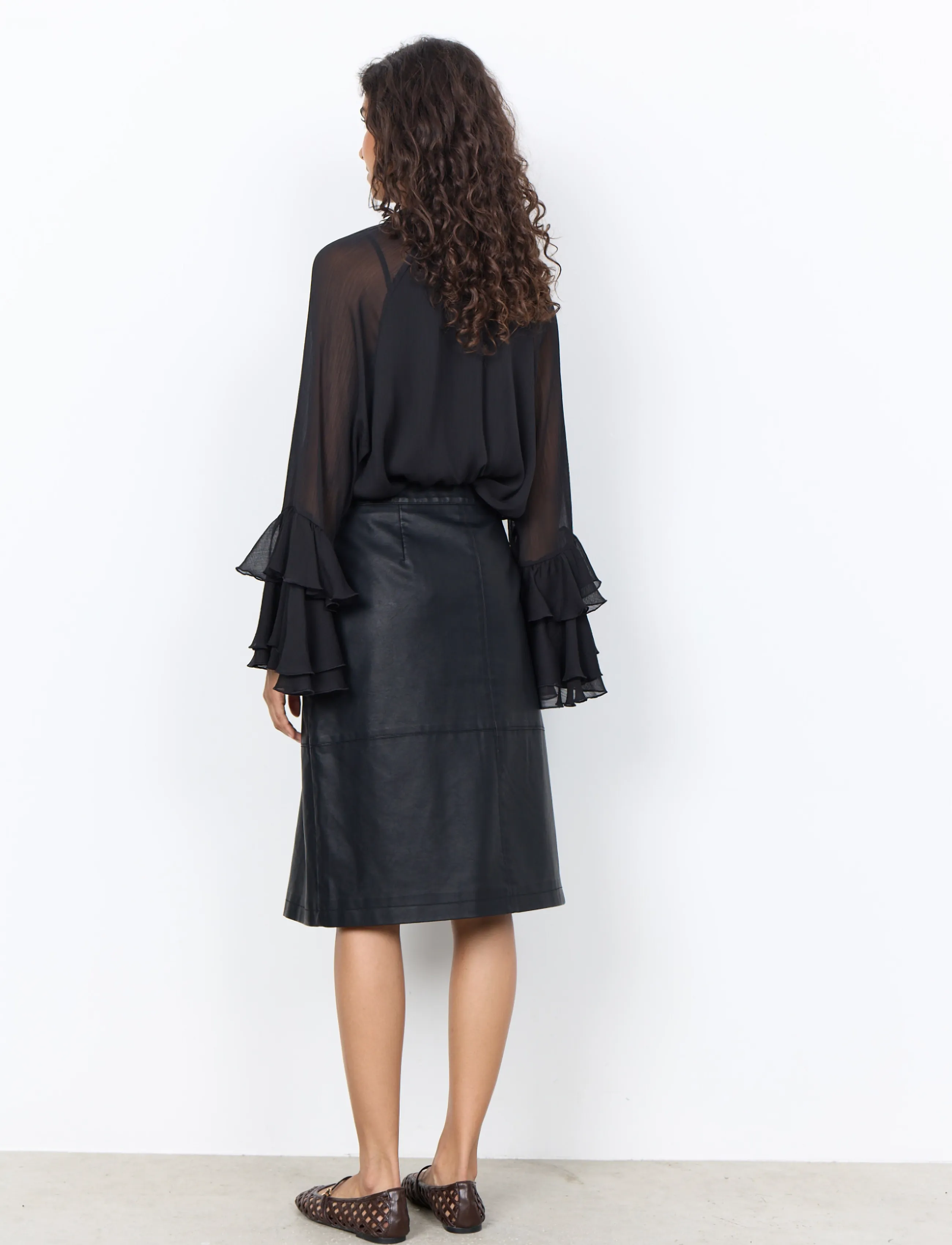 Soyaconcept - SC-GUNILLA - slå-om-nederdele - 9999 black - 3