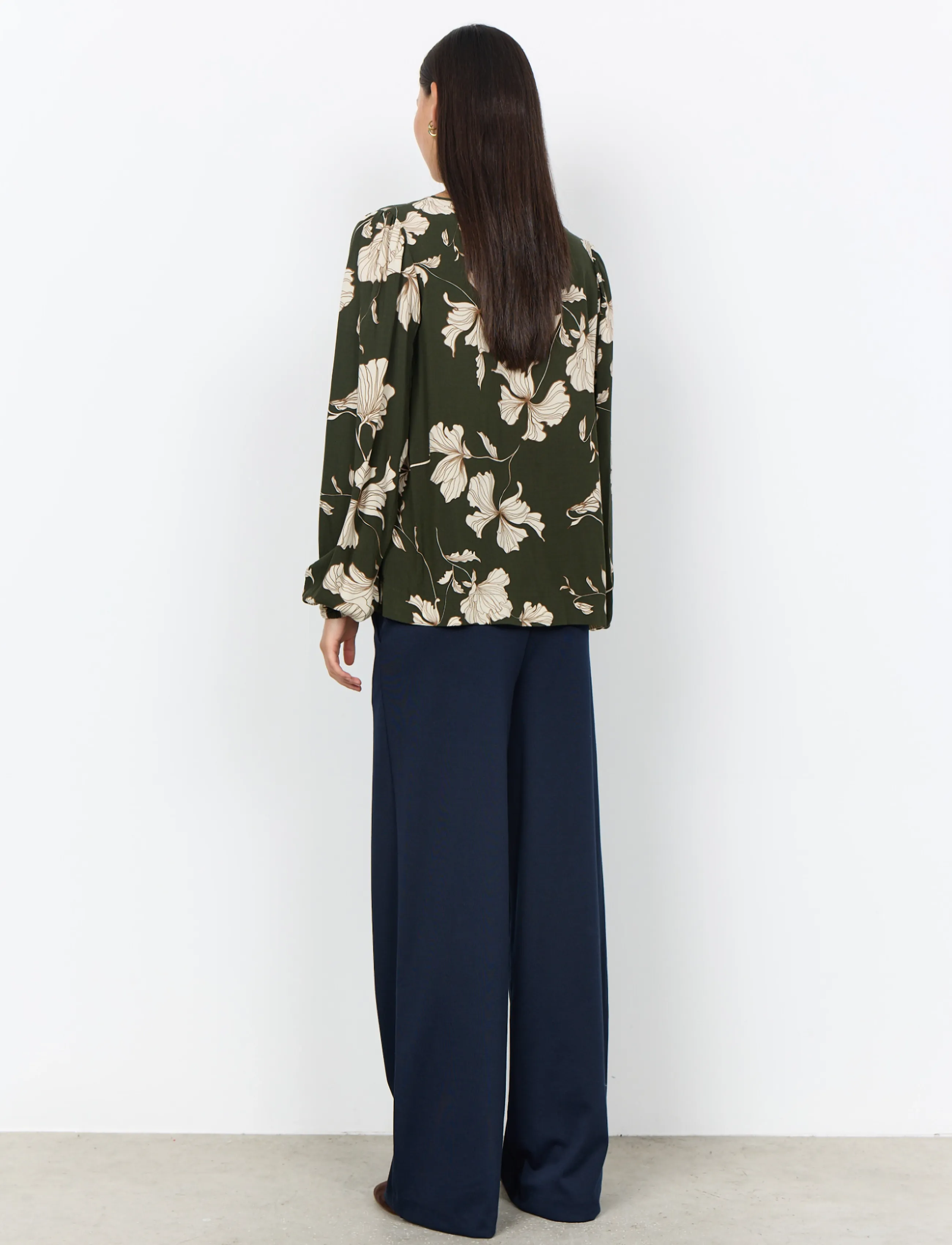 Soyaconcept - SC-HAMIDA AOP - langærmede bluser - 7974 forest night combi - 3